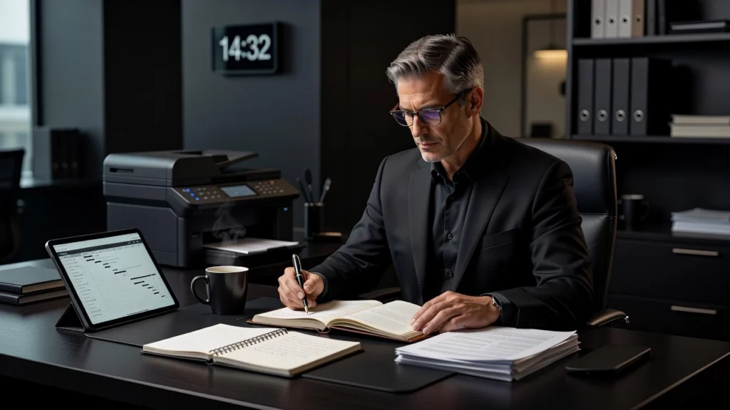 Professional header image for list-based article: Admin Task Examples Every Business Owner Should Know